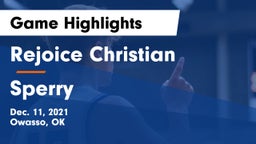 Rejoice Christian  vs Sperry  Game Highlights - Dec. 11, 2021