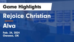 Rejoice Christian  vs Alva  Game Highlights - Feb. 24, 2024