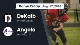 Recap: DeKalb  vs. Angola  2018