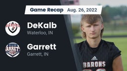 Recap: DeKalb  vs. Garrett  2022