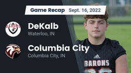 Recap: DeKalb  vs. Columbia City  2022