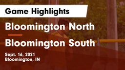 Bloomington North  vs Bloomington South  Game Highlights - Sept. 16, 2021