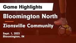 Bloomington North  vs Zionsville Community  Game Highlights - Sept. 1, 2023