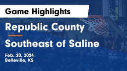 Republic County  vs Southeast of Saline  Game Highlights - Feb. 20, 2024