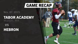 Recap: Tabor Academy  vs. Hebron 2015