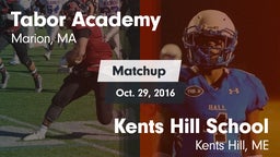 Matchup: Tabor Academy High vs. Kents Hill School 2016