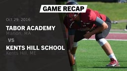 Recap: Tabor Academy  vs. Kents Hill School 2016