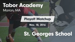 Matchup: Tabor Academy High vs. St. Georges School 2016