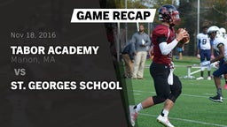 Recap: Tabor Academy  vs. St. Georges School 2016