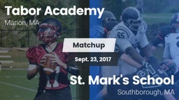 Matchup: Tabor Academy High vs. St. Mark's School 2017