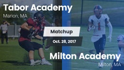 Matchup: Tabor Academy High vs. Milton Academy  2017