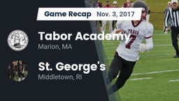 Recap: Tabor Academy  vs. St. George's  2017