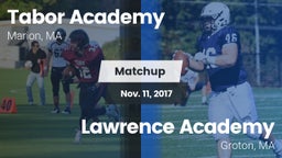 Matchup: Tabor Academy High vs. Lawrence Academy  2017