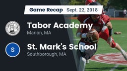 Recap: Tabor Academy  vs. St. Mark's School 2018