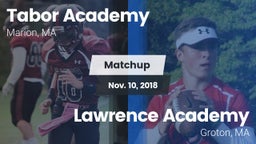 Matchup: Tabor Academy High vs. Lawrence Academy  2018