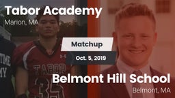 Matchup: Tabor Academy High vs. Belmont Hill School 2019