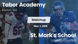 Matchup: Tabor Academy High vs. St. Mark's School 2019