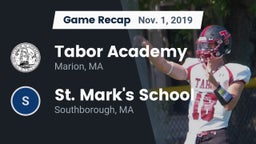 Recap: Tabor Academy  vs. St. Mark's School 2019