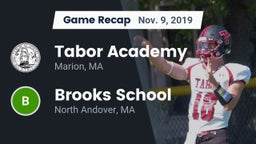 Recap: Tabor Academy  vs. Brooks School 2019