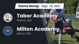 Recap: Tabor Academy  vs. Milton Academy 2021