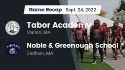 Recap: Tabor Academy vs. Noble & Greenough School 2022
