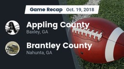 Recap: Appling County  vs. Brantley County  2018