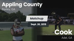 Matchup: Appling County High vs. Cook  2019