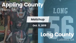 Matchup: Appling County High vs. Long County  2019