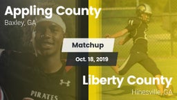 Matchup: Appling County High vs. Liberty County  2019