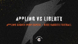 Appling County football highlights APPLING VS LIBERTY