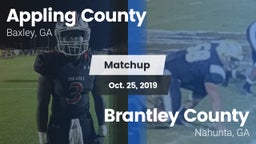 Matchup: Appling County High vs. Brantley County  2019