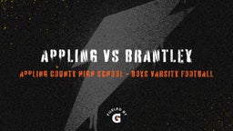 Appling County football highlights Appling vs Brantley 
