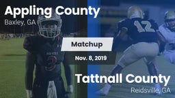 Matchup: Appling County High vs. Tattnall County  2019