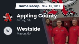 Recap: Appling County  vs. Westside  2019