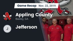 Recap: Appling County  vs. Jefferson  2019