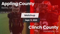 Matchup: Appling County High vs. Clinch County  2020
