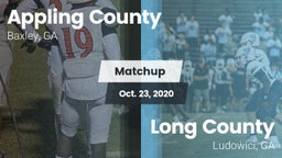Matchup: Appling County High vs. Long County  2020