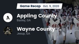 Recap: Appling County  vs. Wayne County  2020