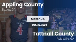 Matchup: Appling County High vs. Tattnall County  2020
