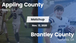 Matchup: Appling County High vs. Brantley County  2020