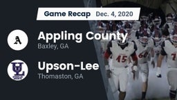 Recap: Appling County  vs. Upson-Lee  2020