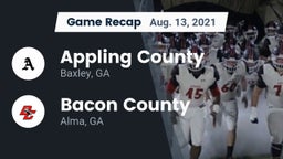 Recap: Appling County  vs. Bacon County  2021