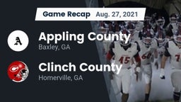 Recap: Appling County  vs. Clinch County  2021
