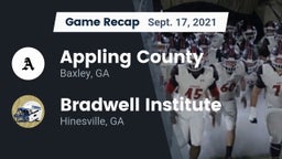 Recap: Appling County  vs. Bradwell Institute 2021