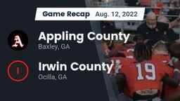 Recap: Appling County  vs. Irwin County  2022