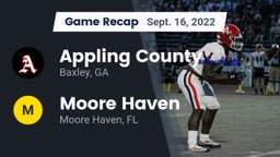 Recap: Appling County  vs. Moore Haven  2022