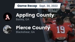 Recap: Appling County  vs. Pierce County  2022