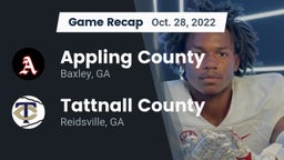 Recap: Appling County  vs. Tattnall County  2022