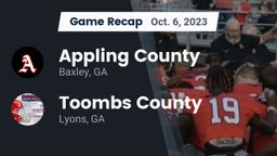 Recap: Appling County  vs. Toombs County  2023