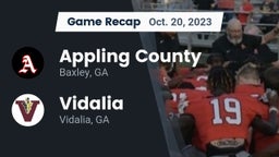 Recap: Appling County  vs. Vidalia  2023